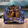 Maxcorners Deer Hunting American Flag Camo Multicolor Options Personalized Name 3D Cap