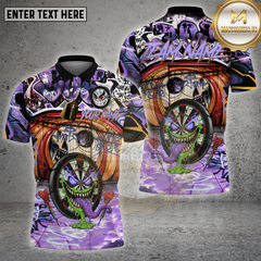 Wild graffiti-style darts shirt featuring a manic dartboard face with a long green tongue and angry dart characters.
