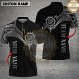 Maxcorners Darts Golden Tribal Pattern Multicolor Options Personalized Name, Team Name 3D Shirt (4 Colors)