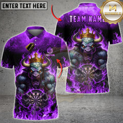 Maxcorners Darts Shirt Inferno Bull King Multioptions Personalized Name, Team Name Unisex 3D Shirt (4 Colors)