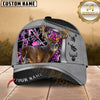 Maxcorners Deer Hunting Antler Buck Camo Design Multicolor Options Personalized Name 3D Cap