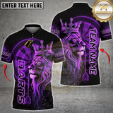 Maxcorners Darts Shirt Lion King Crown Gold Multioptions Personalized Name, Team Name Unisex 3D Shirt (4 Colors)