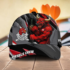 Maxcorners Red Bull Dartboard Fighter Strength Multioptions Personalized Name, Team Name Unisex 3D Cap For Hector