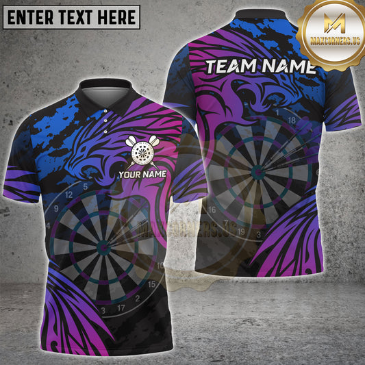 Maxcorners Darts Dynamic Multicolor Options Personalized Name, Team Name 3D Shirt (4 Colors)