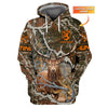 Maxcorners Custom Name Hunting Deer Shirt 3D All Over Printed Clothes