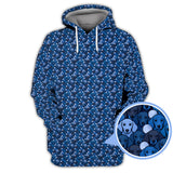 Maxcorners Dachshund Dog Pattern Golf Shirt, Funny Dachshund Golf Shirt For Dog Lovers, Golf Gift For Men's