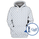 Maxcorners Pattern Golf Shirt, Toile De Jouy Shirt, Funny Golf Shirt For Men, Golf Gift For Golfer