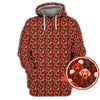 Maxcorners Dachshund Dog Pattern Golf Shirt With Red Color, Golf Gift For Dog Lover, Funny Dachshund Golf Shirt For Golfers