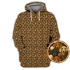 Maxcorners Dachshund Dog Pattern Golf Shirt, Funny Dachshund Golf Shirt For Dog Lovers, Golf Gift For Men's