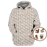 Maxcorners Pattern Golf Shirt For Men, Crazy Pug Golf Shirt, Dog Golf Shirt For Golfer