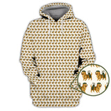 Maxcorners Golden Retriever Pattern Golf Shirt – Funny Golden Retriever Golf Shirt For Dog Lovers