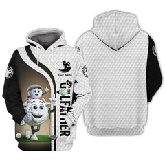 Maxcorners Custom Golf Dad Tee – The Golfather Shirt with Funny Golf Ball Design