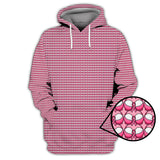 Maxcorners Breast Cancer Pattern Golf Shirt, Pink Golf Shirt, Golf Gift For Golfers, Breast Cancer Golf Shirt