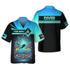 Maxcorners Scuba Diving Explore The Ocean Custom Name 3D Shirt Personalized Gift For Diver Lovers LM2111