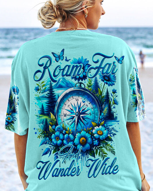 Maxcorners Roam Far And Wander Wide Compass All Over Print LM2101