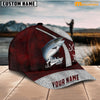Maxcorners Personalized Salmon Fishing Red Cap