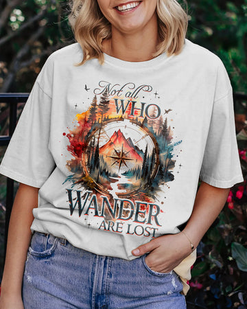 Maxcorners Not All Who Wander Are Lost Cotton Shirt LM2101
