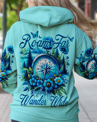 Maxcorners Roam Far And Wander Wide Compass All Over Print LM2101