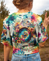 Maxcorners Not All Who Wander Are Lost Compass All Over Print LM2101