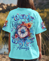 Maxcorners Wander Often Wonder Always Compass All Over Print LM1501