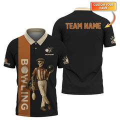 Maxcorners 1950s Bowling Shirts, Skull Retro Bowling Custom Jersey Team For Bowling Club LM0509