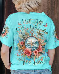 Maxcorners Not All Who Wander Are Lost Compass All Over Print LM2101