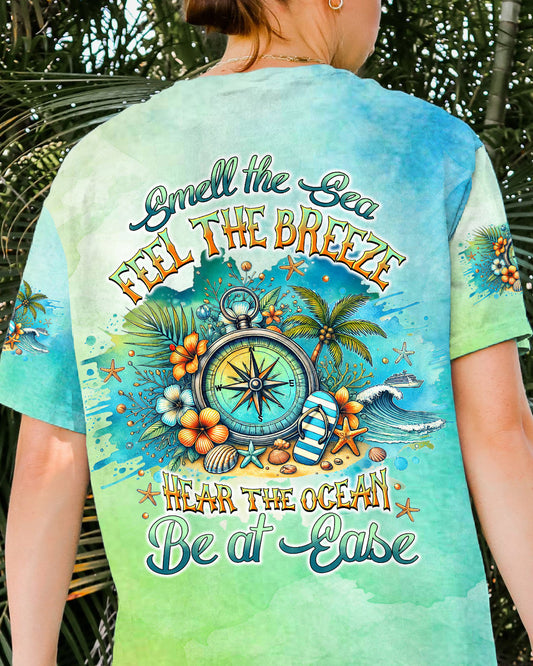 Maxcorners Smell The Sea Feel The Breeze Compass All Over Print LM2101