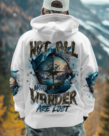 Maxcorners Not All Who Wander Are Lost Compass All Over Print LM2101