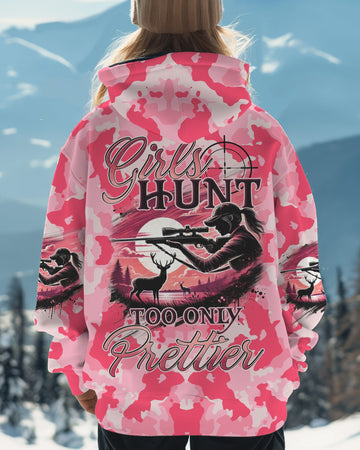 Maxcorners Girls Hunt Too Only Prettier Camo All Over Print LM1601