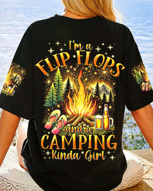 Maxcorners I'm A Flip Flops And A Camping Kinda Girl All Over Print LM2101