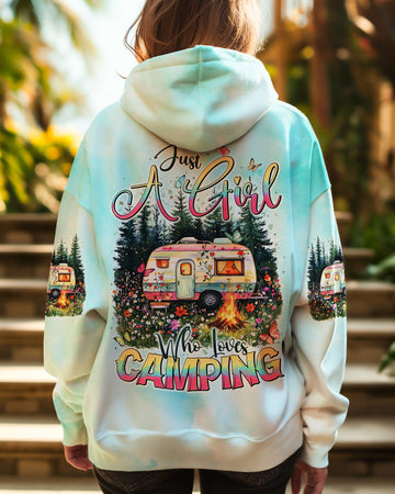Maxcorners Just A Girl Who Loves Camping All Over Print LM2101