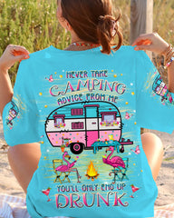 Maxcorners Never Take Camping Advice From Me Flamingo All Over Print LM2101