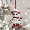 Maxcorners Badminton Christmas Ornament, Personalized Ornament 2D Flat LM2211
