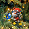Maxcorners Christmas Diving Home Decor, Christmas Ornament, Personalized Ornament 2D Flat LM2111