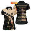 Maxcorners Personalized Name Skeleton Playing Poker Shirts, Funny Poker T-Shirt, Men Poker Polos LM1009