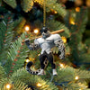 Maxcorners Baseball Leopard Christmas Ornament, Personalized Ornament 2D Flat LM2211