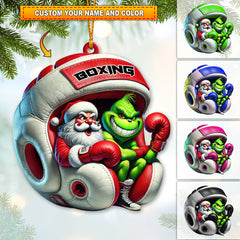 Maxcorners Custom Name Boxing Ornament, Christmas Gift for Boxing Lover5 2D Flat LM2111