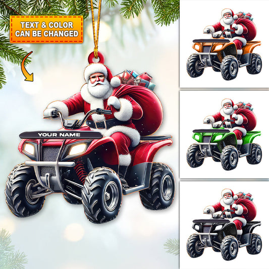 Maxcorners Custom Name Jeep Ornament, Christmas Gift for Jeep Lover 2D Flat LM2111