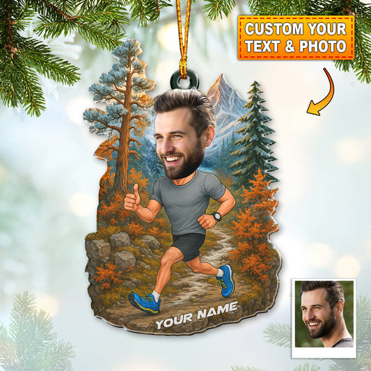 Maxcorners Running Lover, Home Decor, Christmas Ornament, Personalized Ornament 2D Flat LM2111