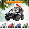 Maxcorners Custom Name Jeep Ornament, Jeep Lover Christmas Gift 2D Flat LM2111