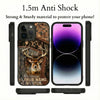 Maxcorners Hunting Phone Case Trophy Buck Gold Lightning Orange Camo Hunting Art Personalized Name Phone Case | Orange