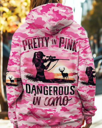 Maxcorners Pretty In Pink Hunting Camo All Over Print LM1601