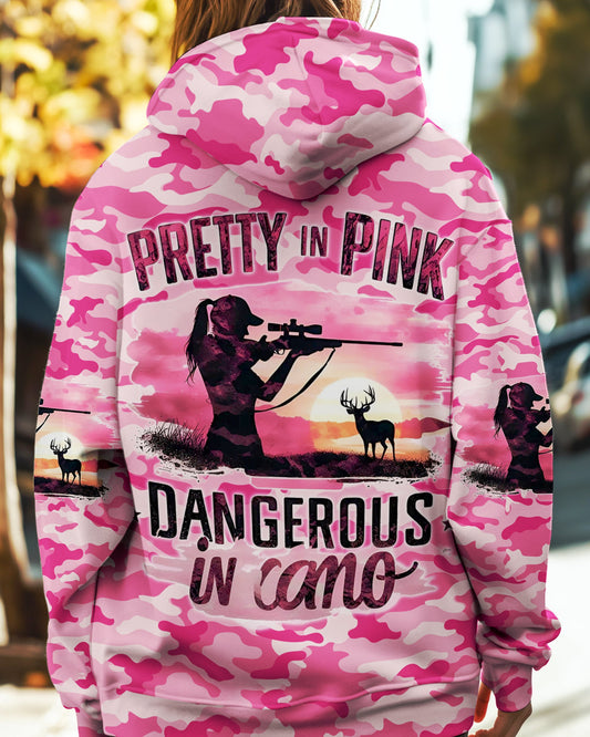 Maxcorners Pretty In Pink Hunting Camo All Over Print LM1601