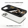 Maxcorners Moose Hunting Leather Pattern Personalized Name Phone Case (4 colors)