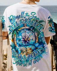 Maxcorners Smell The Sea Feel The Breeze Compass All Over Print LM2101
