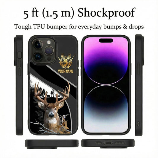 Maxcorners Darts White Fluffy Panda Graffiti Dartboard Personalized Name Phone Case