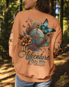 Maxcorners Adventure Awaits Compass Flowers All Over Print LM2101