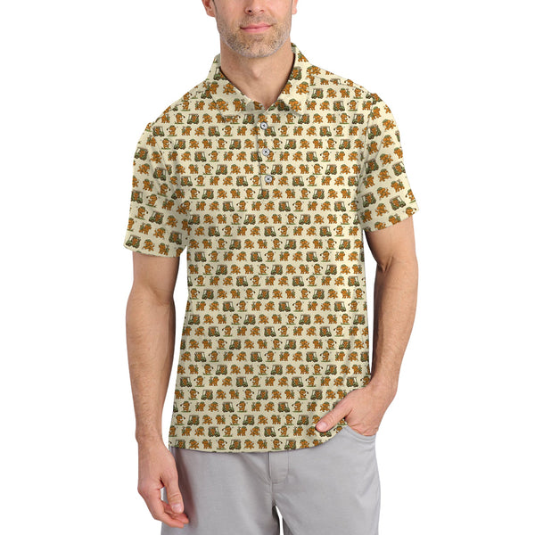 Maxcorners Poodle Golf Shirts For Dog Loving Golfers, Poodle Pattern Golf Shirt, Golf Gift For Golfers