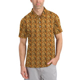Maxcorners Corgi Pattern Golf Shirt, Funny Dog Golf Shirt, Corgi Golf Shirt For Golfer, Crazy Golf Shirt For Men