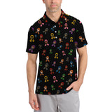 Maxcorners Cancer Survivor Shirt For Golfer, Cancer Awareness Shirt, Men's Pattern Golf Shirt